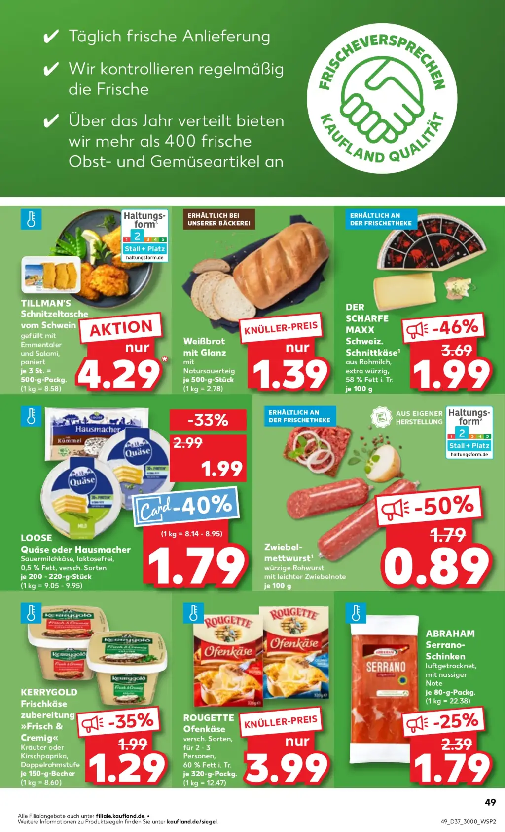 Kaufland Prospekt KW37 mit aktuellen Angeboten und attraktiven Rabatten – günstige Lebensmittel, Sparen Sie bei Kaufland Prospekt diese Woche!