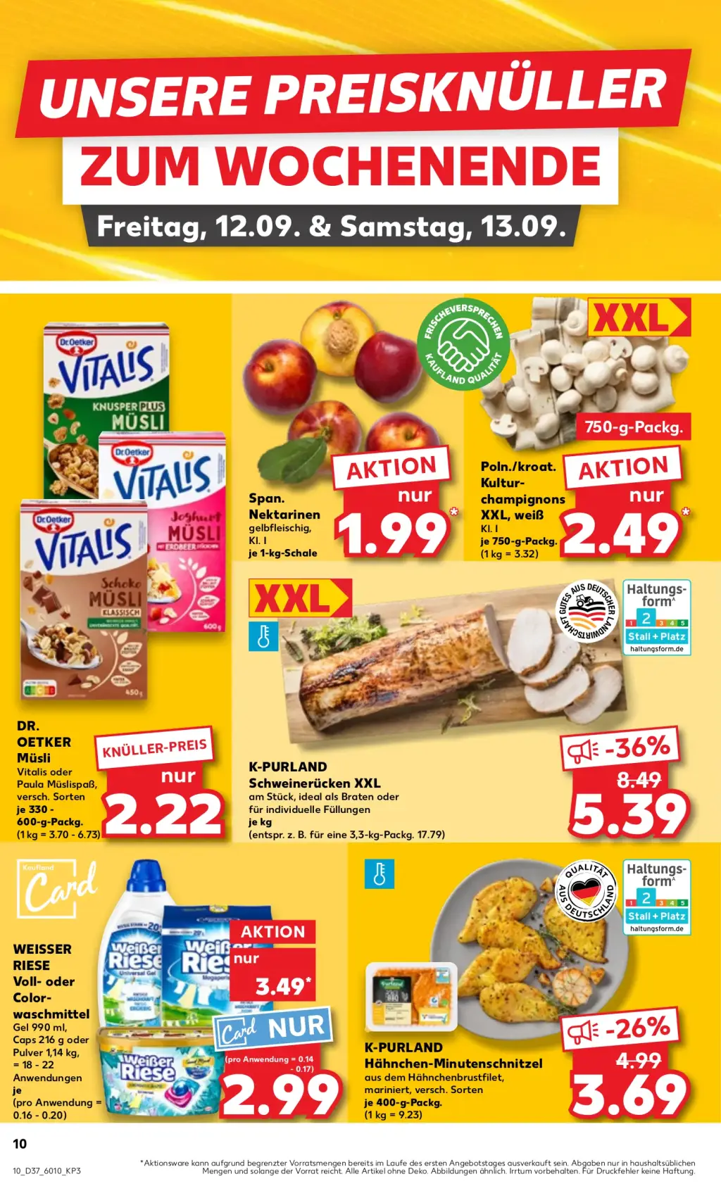 Kaufland Prospekt KW37 mit aktuellen Angeboten und attraktiven Rabatten – günstige Lebensmittel, Sparen Sie bei Kaufland Prospekt diese Woche!