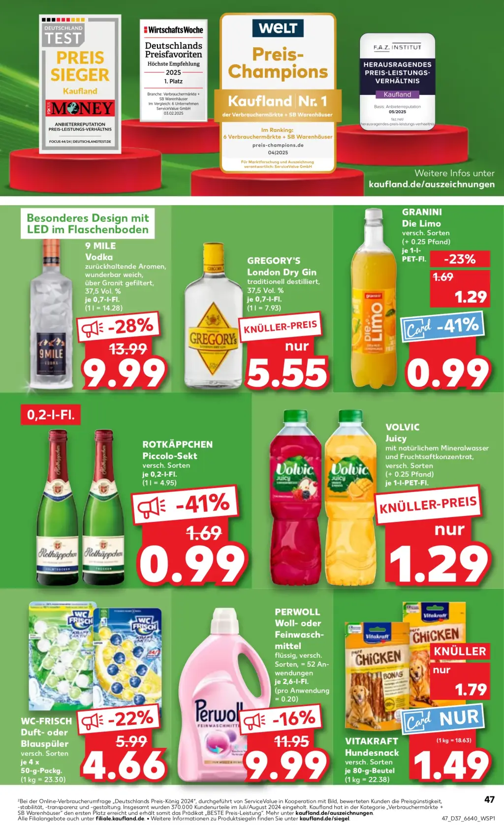 Kaufland Prospekt KW37 mit aktuellen Angeboten und attraktiven Rabatten – günstige Lebensmittel, Sparen Sie bei Kaufland Prospekt diese Woche!