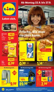 Titelseite des Lidl Prospekts für nächste Woche KW 39