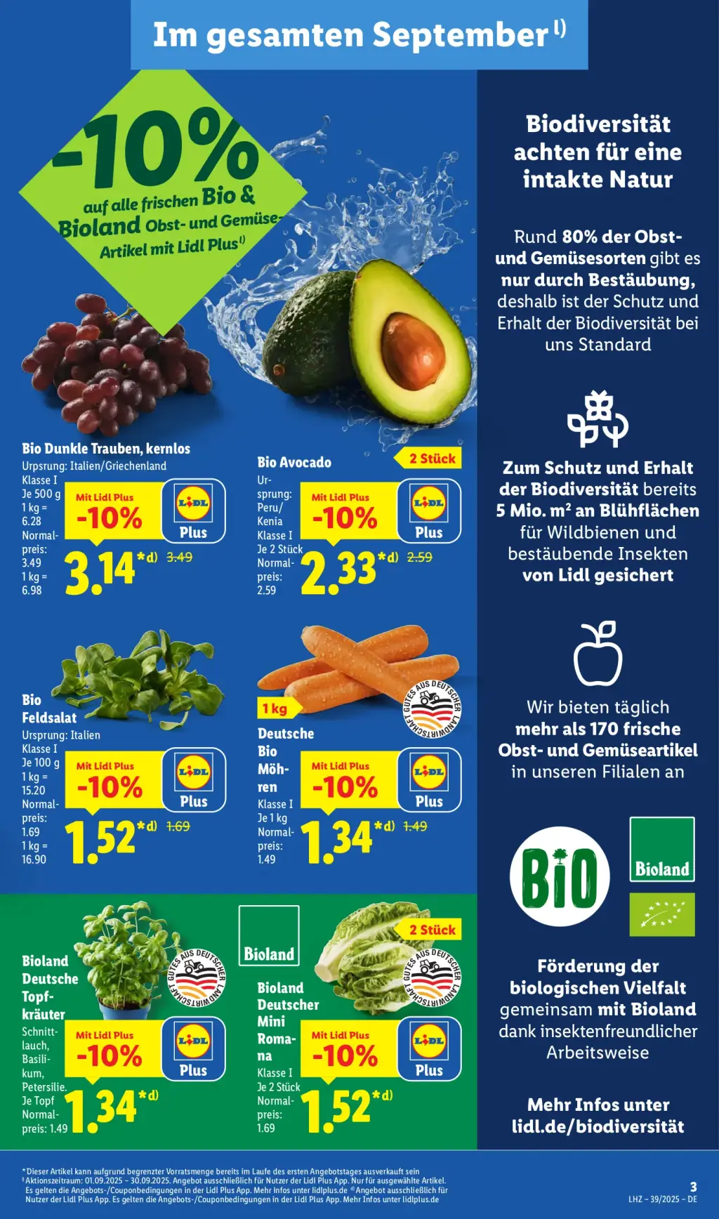 Lidl Prospekt KW39 mit aktuellen Angeboten und attraktiven Rabatten – günstige Lebensmittel, Sparen Sie bei Lidl Prospekt diese Woche!