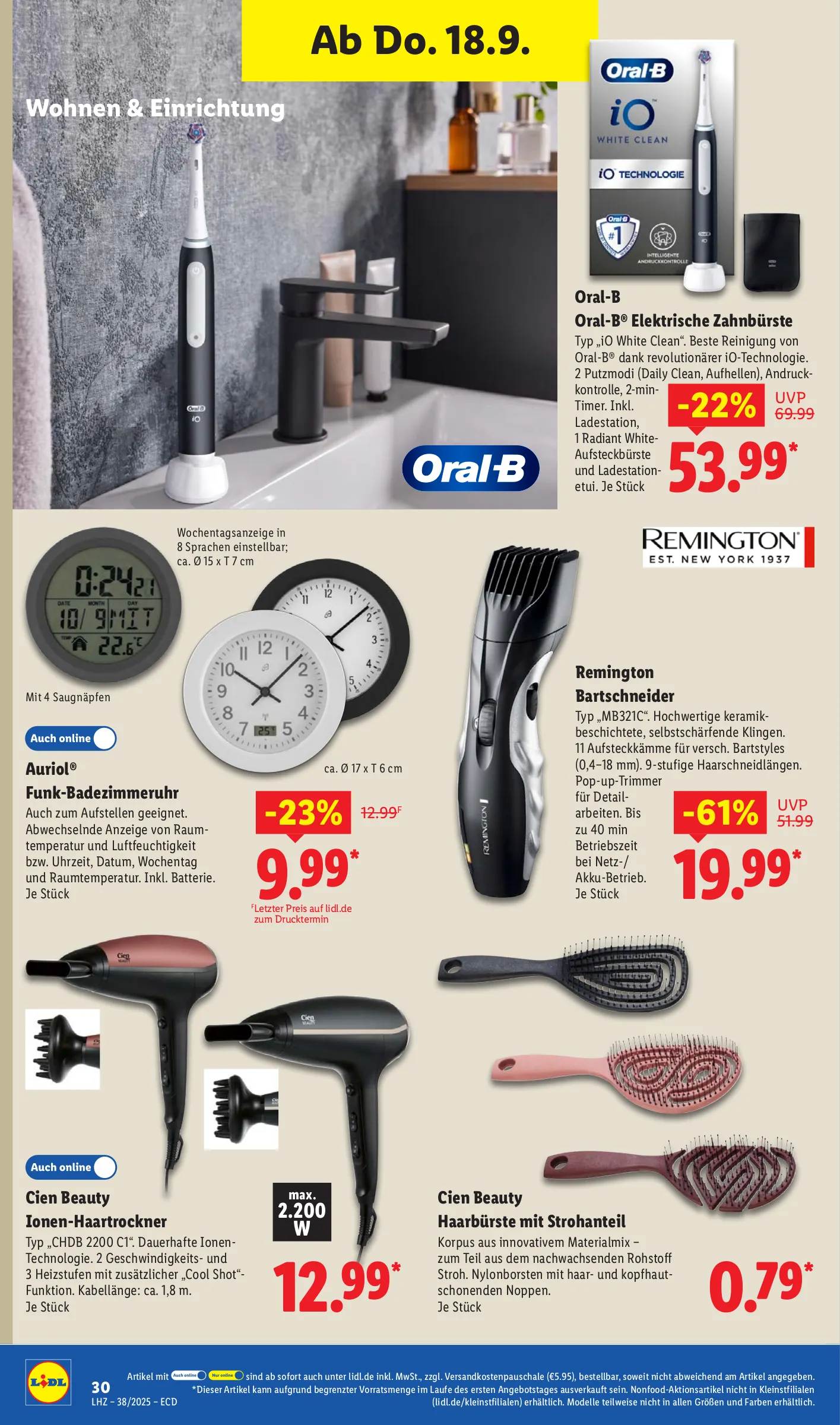 Lidl Prospekt KW38 mit aktuellen Angeboten und attraktiven Rabatten – günstige Lebensmittel, Sparen Sie bei Lidl Prospekt diese Woche!