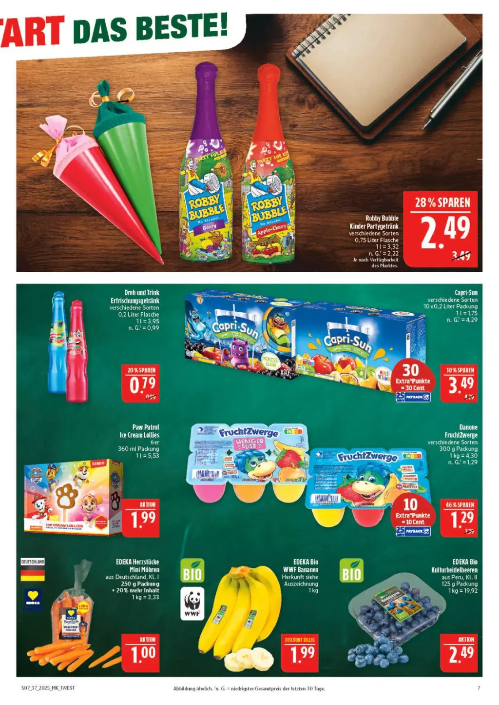 Marktkauf Prospekt KW37 mit aktuellen Angeboten und attraktiven Rabatten – günstige Lebensmittel, Sparen Sie bei Marktkauf Prospekt diese Woche!