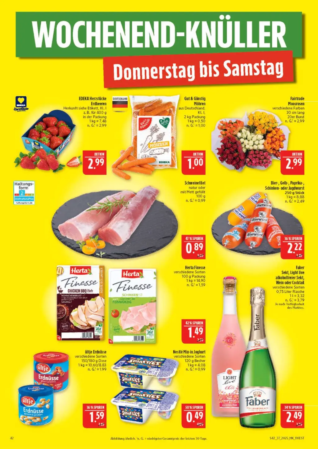 Marktkauf Prospekt KW37 mit aktuellen Angeboten und attraktiven Rabatten – günstige Lebensmittel, Sparen Sie bei Marktkauf Prospekt diese Woche!
