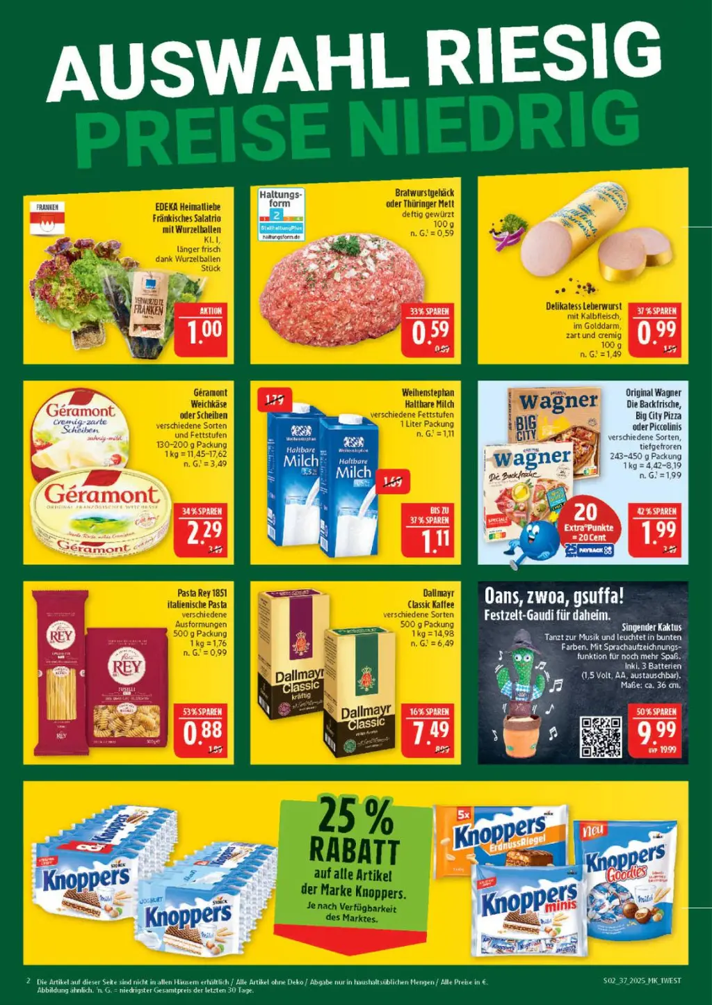 Marktkauf Prospekt KW37 mit aktuellen Angeboten und attraktiven Rabatten – günstige Lebensmittel, Sparen Sie bei Marktkauf Prospekt diese Woche!