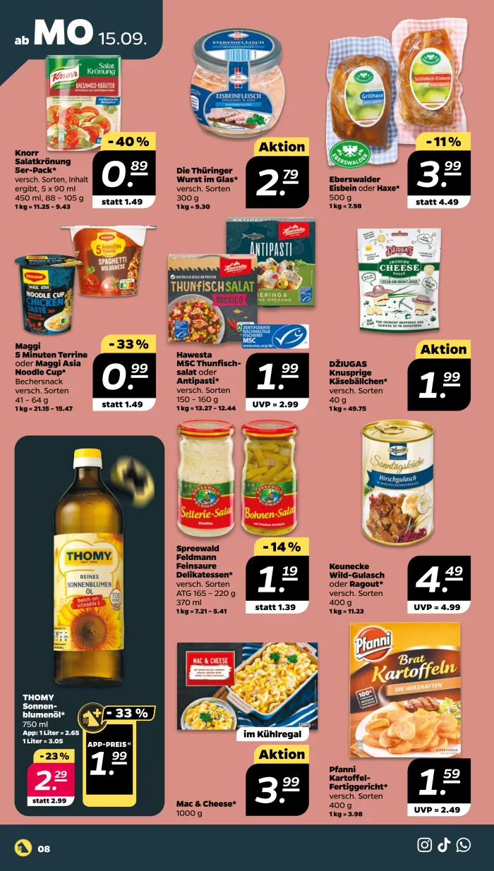 NETTO Prospekt KW38 mit aktuellen Angeboten und attraktiven Rabatten – günstige Lebensmittel, Sparen Sie bei NETTO Prospekt diese Woche!