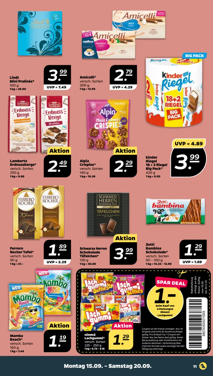 NETTO Prospekt KW38 mit aktuellen Angeboten und attraktiven Rabatten – günstige Lebensmittel, Sparen Sie bei NETTO Prospekt diese Woche!