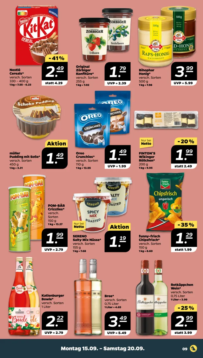 NETTO Prospekt KW38 mit aktuellen Angeboten und attraktiven Rabatten – günstige Lebensmittel, Sparen Sie bei NETTO Prospekt diese Woche!