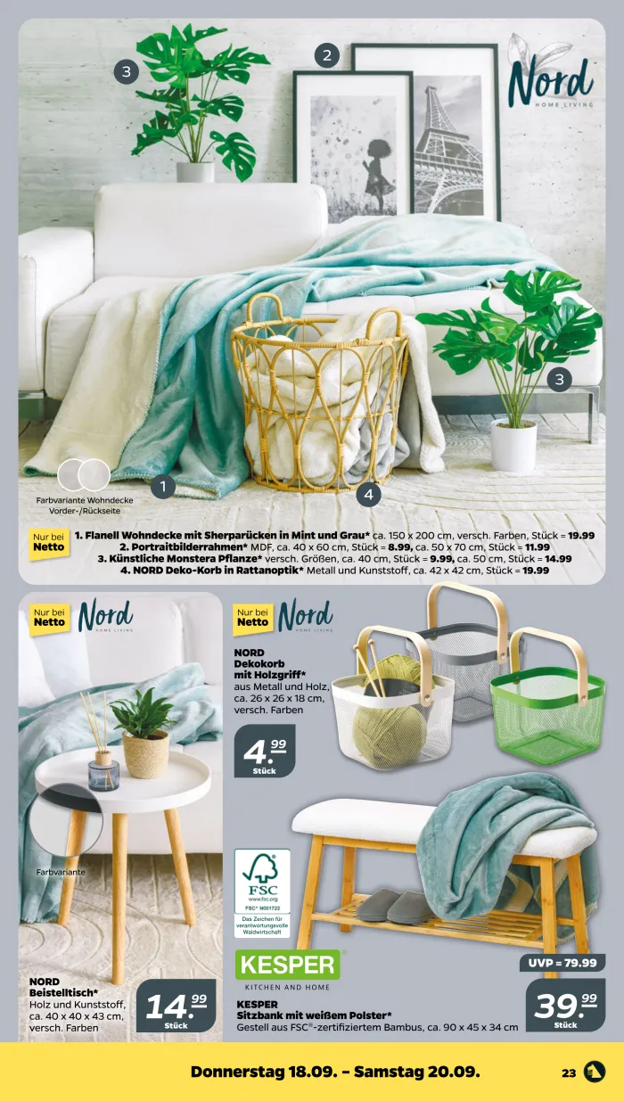 NETTO Prospekt KW38 mit aktuellen Angeboten und attraktiven Rabatten – günstige Lebensmittel, Sparen Sie bei NETTO Prospekt diese Woche!