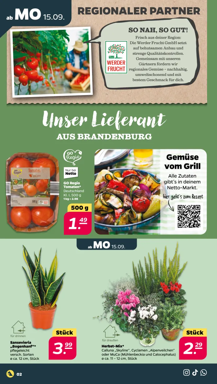 NETTO Prospekt KW38 mit aktuellen Angeboten und attraktiven Rabatten – günstige Lebensmittel, Sparen Sie bei NETTO Prospekt diese Woche!