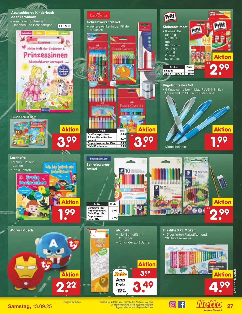 Netto Marken-Discount Prospekt KW37 mit aktuellen Angeboten und attraktiven Rabatten – günstige Lebensmittel, Sparen Sie bei Netto Marken-Discount Prospekt diese Woche!