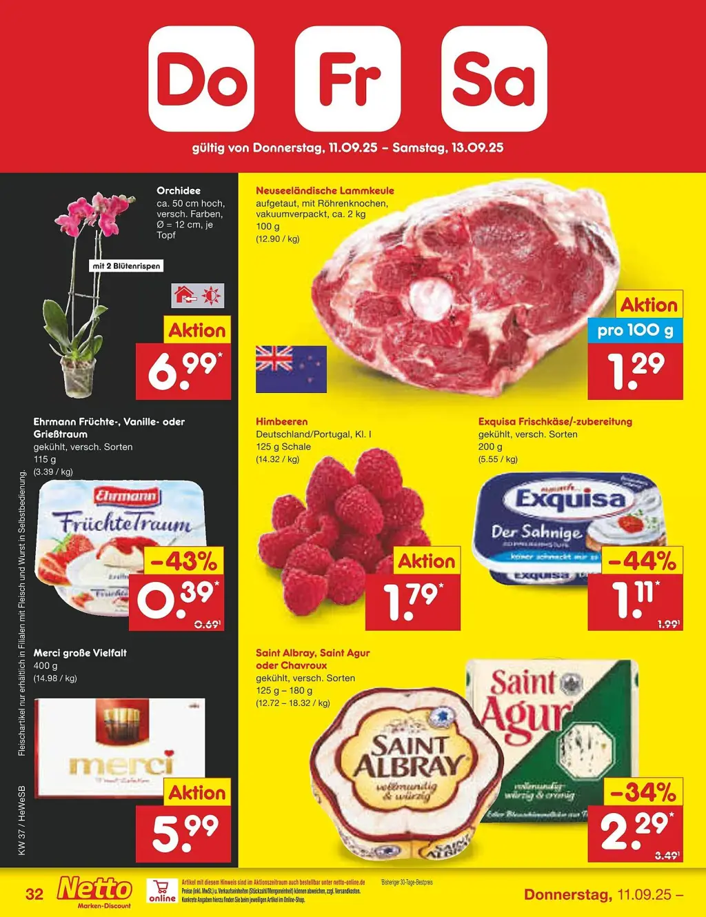 Netto Marken-Discount Prospekt KW37 mit aktuellen Angeboten und attraktiven Rabatten – günstige Lebensmittel, Sparen Sie bei Netto Marken-Discount Prospekt diese Woche!