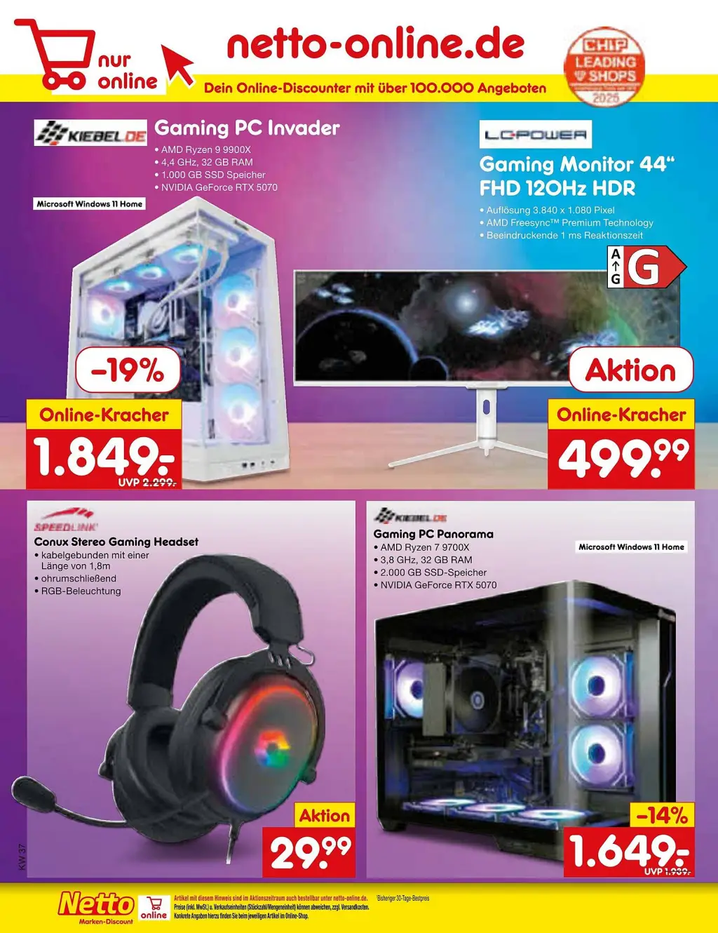 Netto Marken-Discount Prospekt KW37 mit aktuellen Angeboten und attraktiven Rabatten – günstige Lebensmittel, Sparen Sie bei Netto Marken-Discount Prospekt diese Woche!