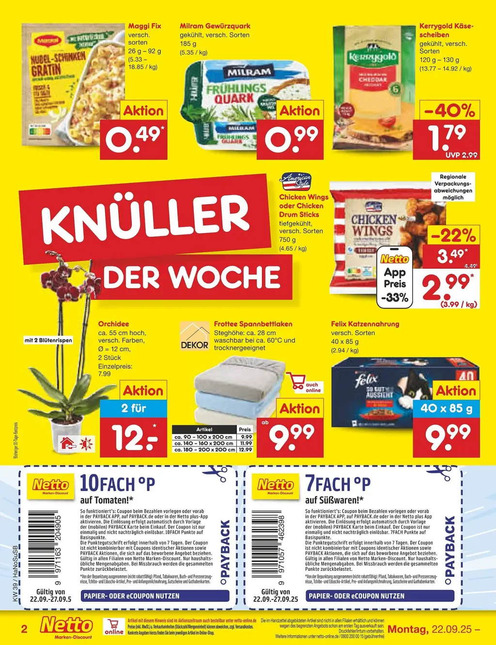 Netto Marken-Discount Prospekt KW39 mit aktuellen Angeboten und attraktiven Rabatten – günstige Lebensmittel, Sparen Sie bei Netto Marken-Discount Prospekt diese Woche!