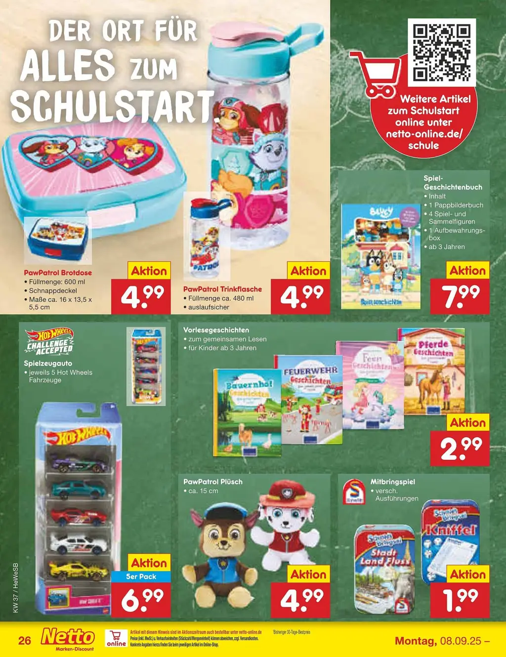 Netto Marken-Discount Prospekt KW37 mit aktuellen Angeboten und attraktiven Rabatten – günstige Lebensmittel, Sparen Sie bei Netto Marken-Discount Prospekt diese Woche!