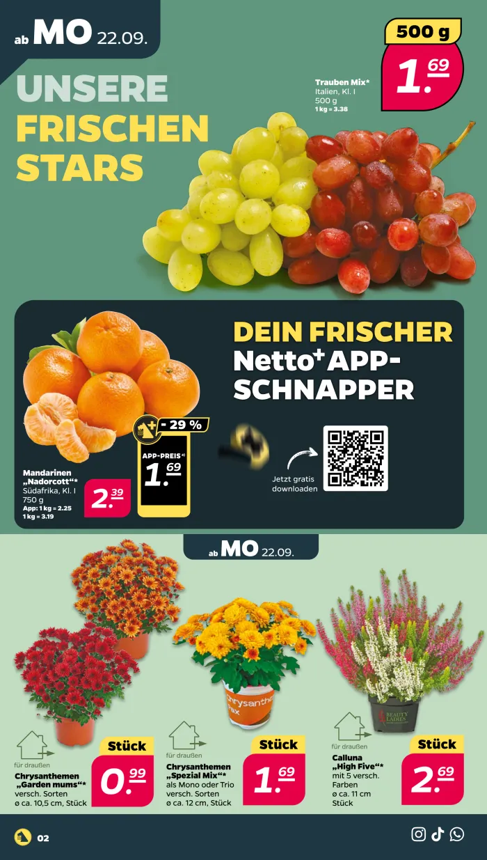 NETTO Prospekt KW39 mit aktuellen Angeboten und attraktiven Rabatten – günstige Lebensmittel, Sparen Sie bei NETTO Prospekt diese Woche!