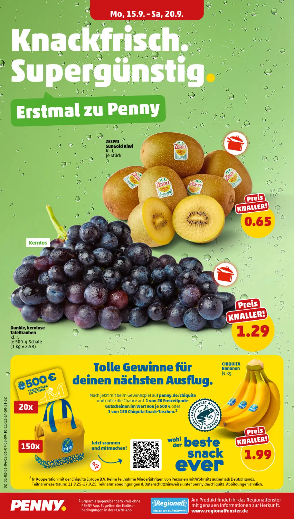 PENNY Prospekt KW38 mit aktuellen Angeboten und attraktiven Rabatten – günstige Lebensmittel, Sparen Sie bei PENNY Prospekt diese Woche!