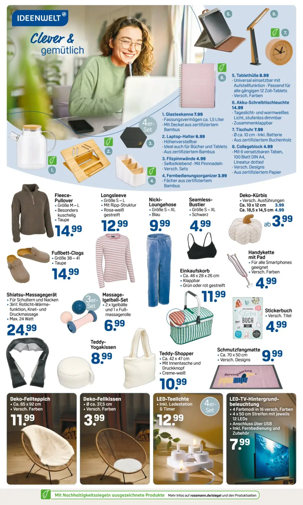 Rossmann Prospekt KW38 mit aktuellen Angeboten und attraktiven Rabatten – günstige Lebensmittel, Sparen Sie bei Rossmann Prospekt diese Woche!