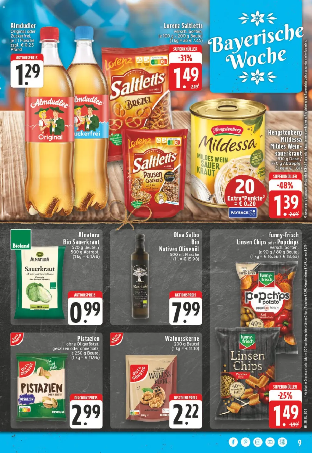 Schenke Prospekt KW38 mit aktuellen Angeboten und attraktiven Rabatten – günstige Lebensmittel, Sparen Sie bei Schenke Prospekt diese Woche!