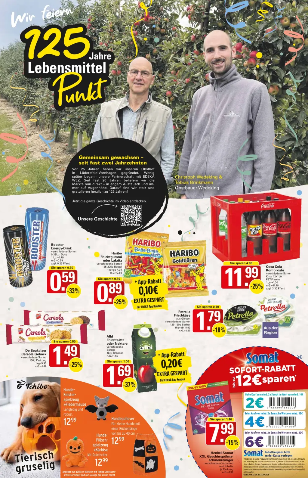 WEZ Prospekt KW39 mit aktuellen Angeboten und attraktiven Rabatten – günstige Lebensmittel, Sparen Sie bei WEZ Prospekt diese Woche!