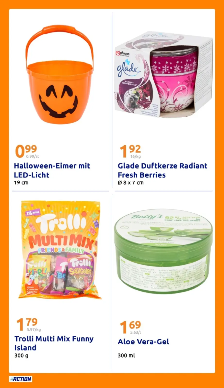 Action Prospekt KW43 mit aktuellen Angeboten und attraktiven Rabatten – günstige Lebensmittel, Sparen Sie bei Action Prospekt diese Woche!