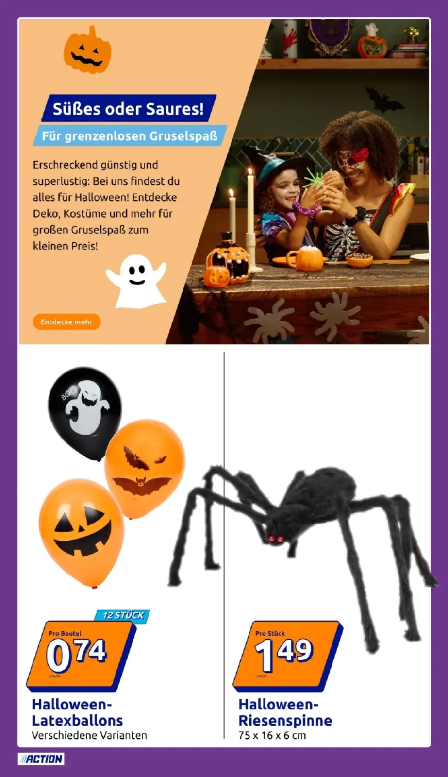 Action Prospekt KW43 mit aktuellen Angeboten und attraktiven Rabatten – günstige Lebensmittel, Sparen Sie bei Action Prospekt diese Woche!