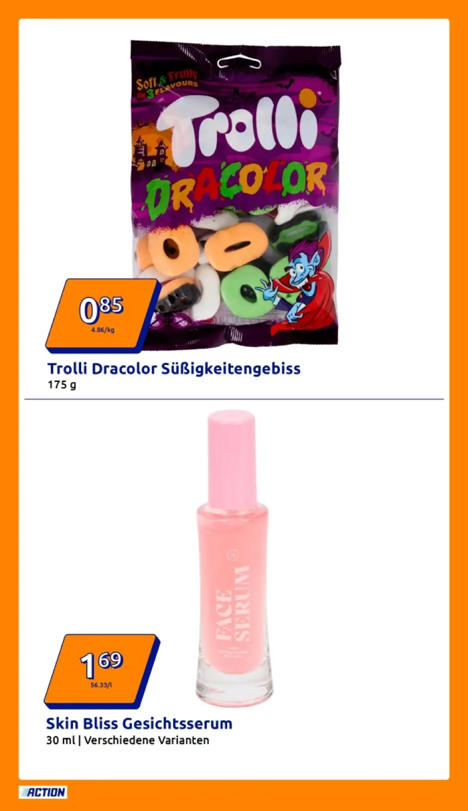 Action Prospekt KW43 mit aktuellen Angeboten und attraktiven Rabatten – günstige Lebensmittel, Sparen Sie bei Action Prospekt diese Woche!