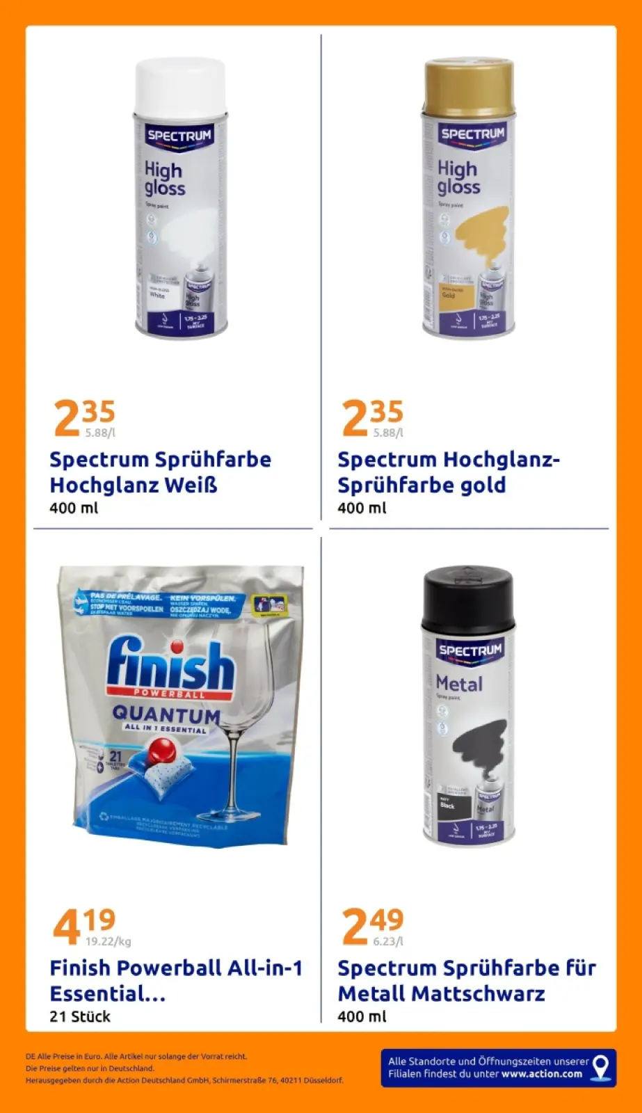 Action Prospekt KW43 mit aktuellen Angeboten und attraktiven Rabatten – günstige Lebensmittel, Sparen Sie bei Action Prospekt diese Woche!