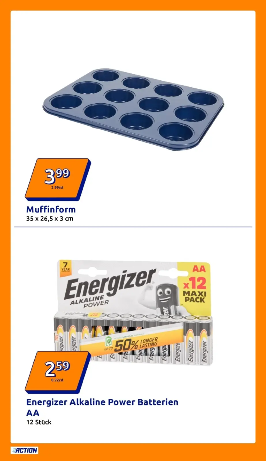 Action Prospekt KW43 mit aktuellen Angeboten und attraktiven Rabatten – günstige Lebensmittel, Sparen Sie bei Action Prospekt diese Woche!