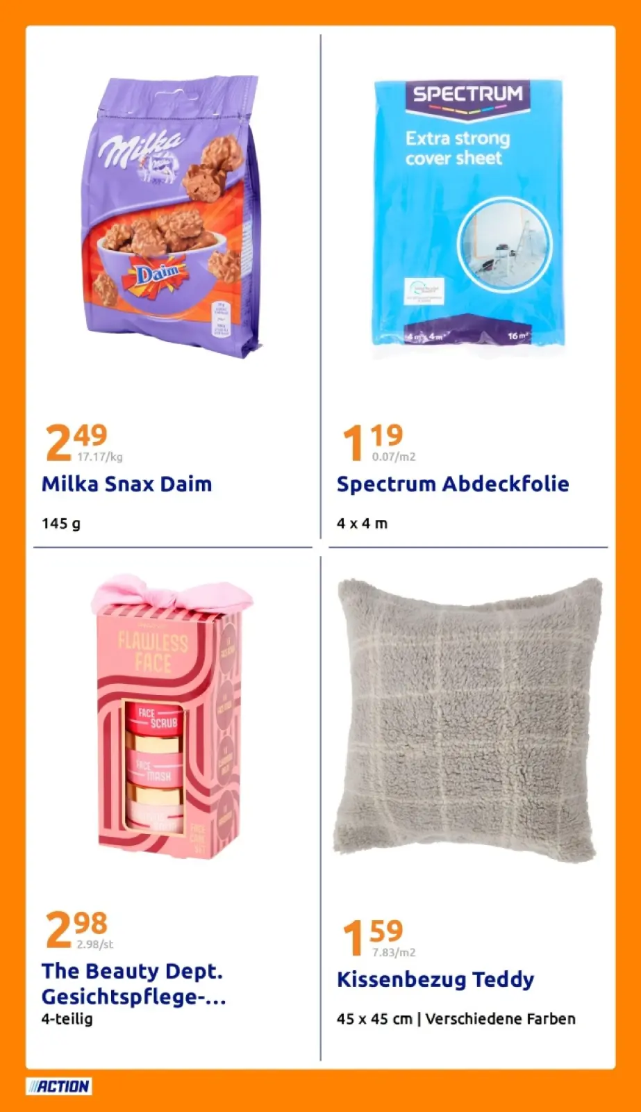 Action Prospekt KW43 mit aktuellen Angeboten und attraktiven Rabatten – günstige Lebensmittel, Sparen Sie bei Action Prospekt diese Woche!