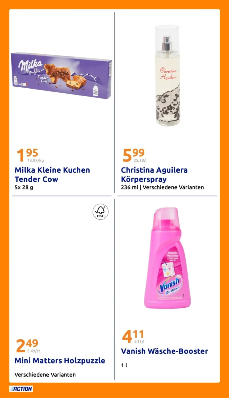 Action Prospekt KW43 mit aktuellen Angeboten und attraktiven Rabatten – günstige Lebensmittel, Sparen Sie bei Action Prospekt diese Woche!