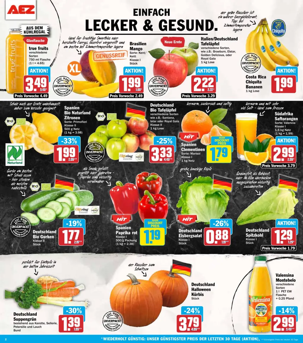 AEZ Prospekt KW41 mit aktuellen Angeboten und attraktiven Rabatten – günstige Lebensmittel, Sparen Sie bei AEZ Prospekt diese Woche!