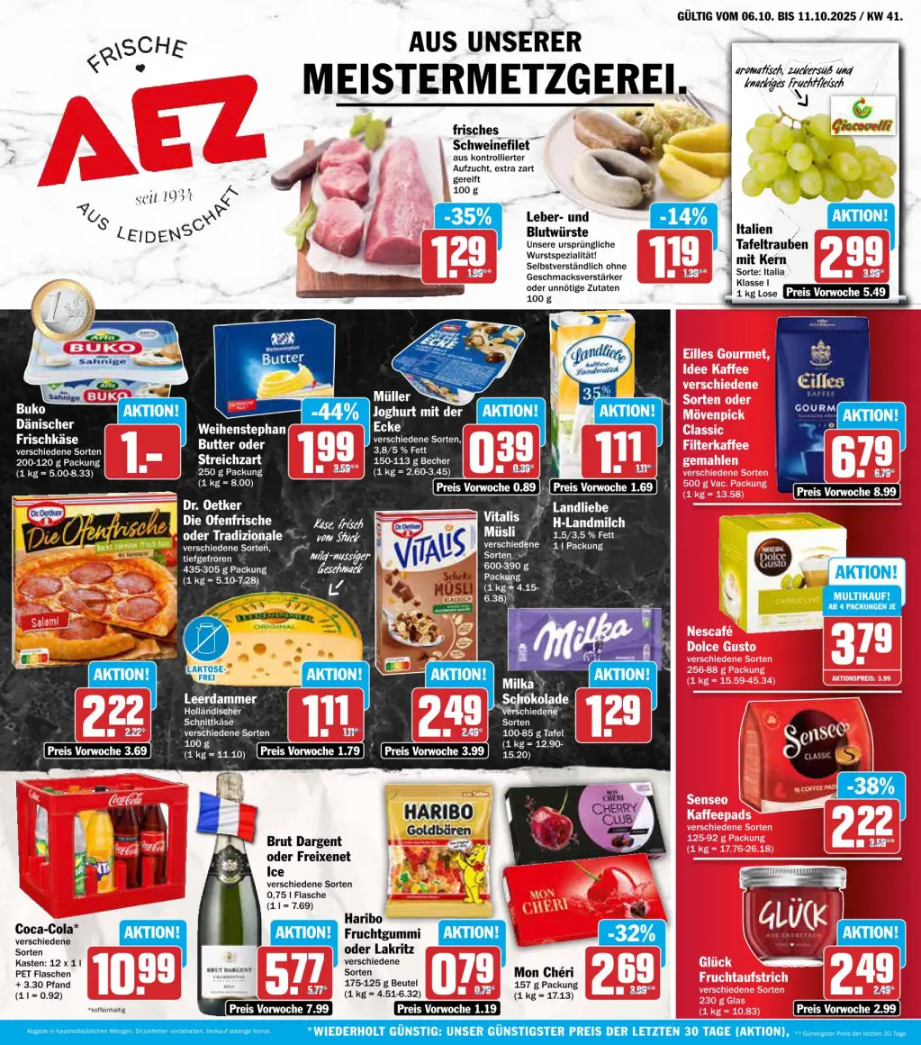 AEZ Prospekt KW41 mit aktuellen Angeboten und attraktiven Rabatten – günstige Lebensmittel, Sparen Sie bei AEZ Prospekt diese Woche!