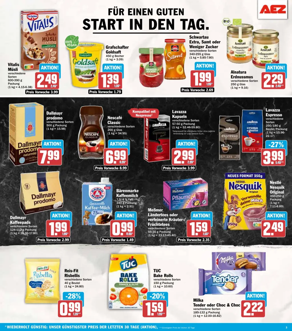 AEZ Prospekt KW45 mit aktuellen Angeboten und attraktiven Rabatten – günstige Lebensmittel, Sparen Sie bei AEZ Prospekt diese Woche! AEZ Prospekt KW45 mit aktuellen Angeboten und attraktiven Rabatten – günstige Lebensmittel, Sparen Sie bei AEZ Prospekt diese Woche!