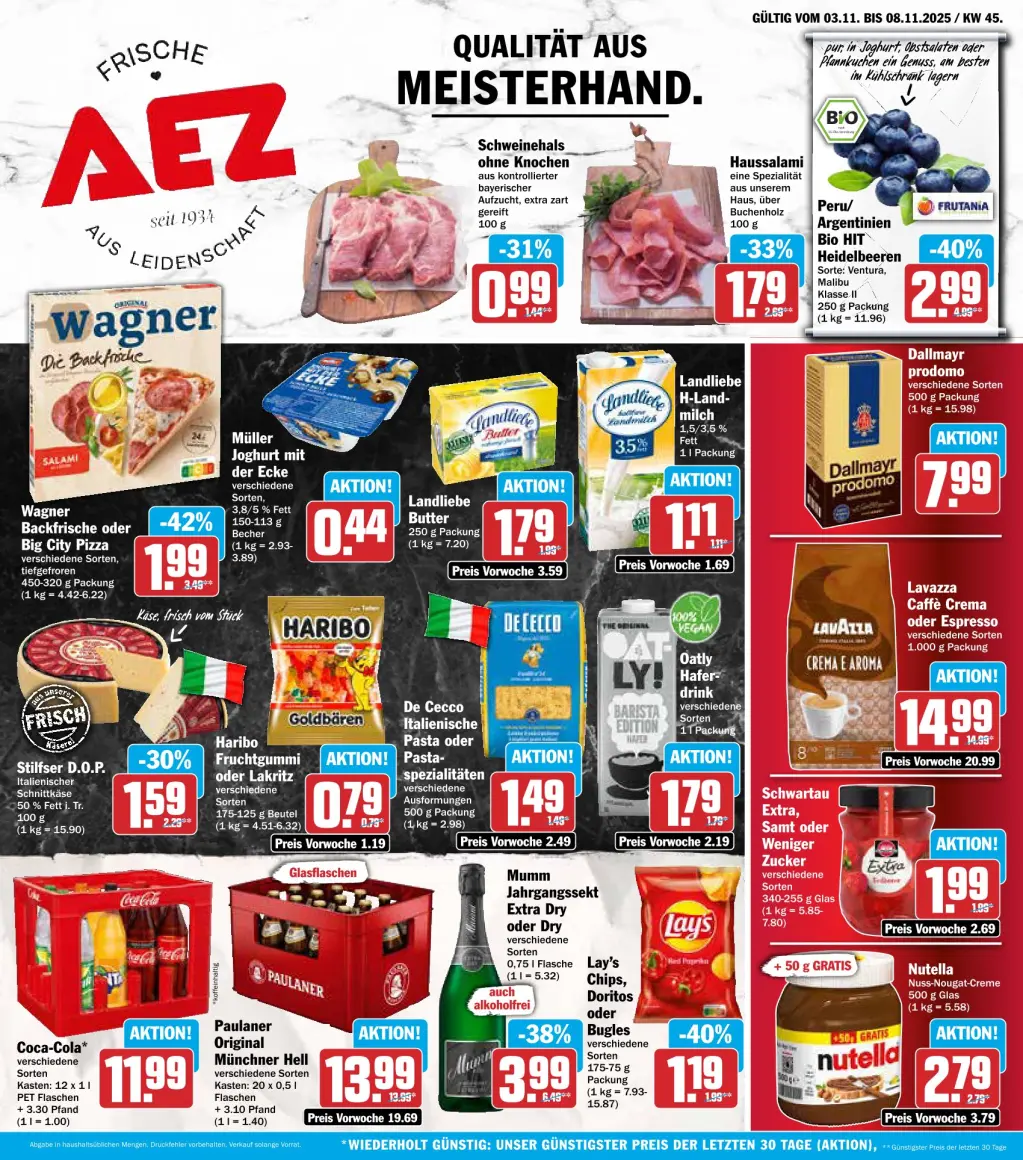 AEZ Prospekt KW45 mit aktuellen Angeboten und attraktiven Rabatten – günstige Lebensmittel, Sparen Sie bei AEZ Prospekt diese Woche! AEZ Prospekt KW45 mit aktuellen Angeboten und attraktiven Rabatten – günstige Lebensmittel, Sparen Sie bei AEZ Prospekt diese Woche!