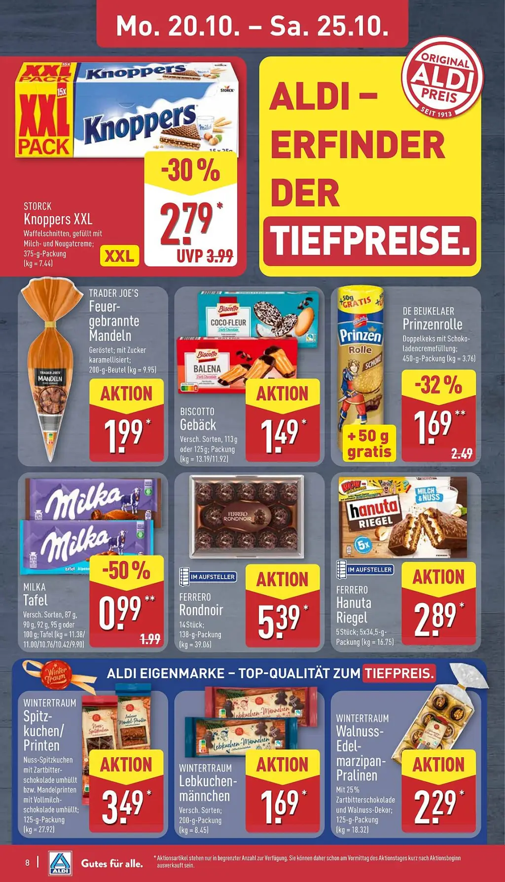 Aldi Nord Prospekt KW43 mit aktuellen Angeboten und attraktiven Rabatten – günstige Lebensmittel, Sparen Sie bei Aldi Nord Prospekt diese Woche!