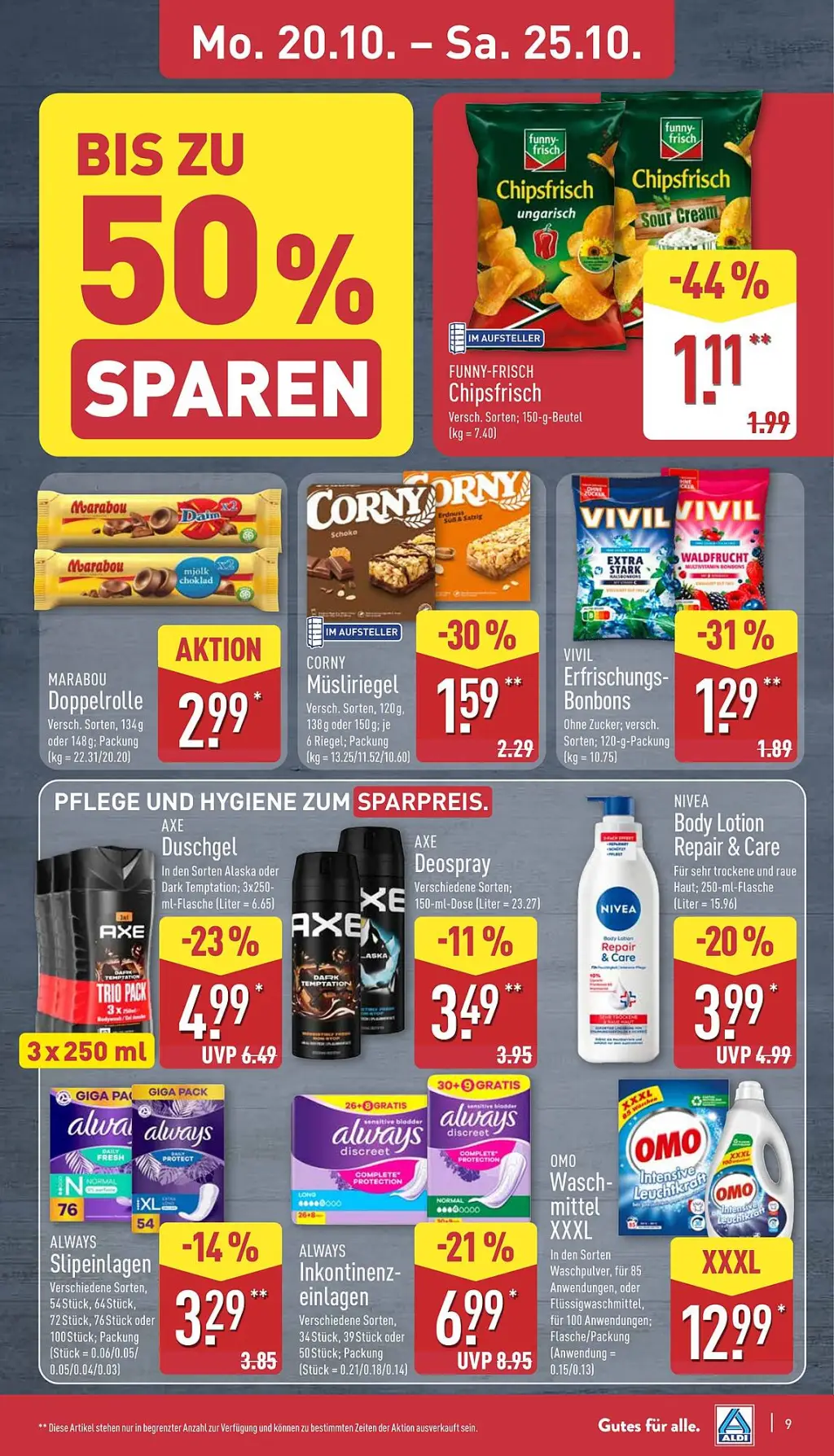 Aldi Nord Prospekt KW43 mit aktuellen Angeboten und attraktiven Rabatten – günstige Lebensmittel, Sparen Sie bei Aldi Nord Prospekt diese Woche!