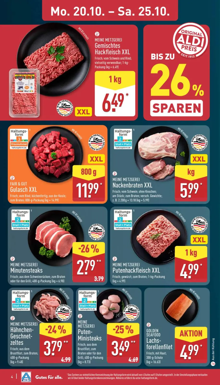 Aldi Nord Prospekt KW42 mit aktuellen Angeboten und attraktiven Rabatten – günstige Lebensmittel, Sparen Sie bei Aldi Nord Prospekt diese Woche!