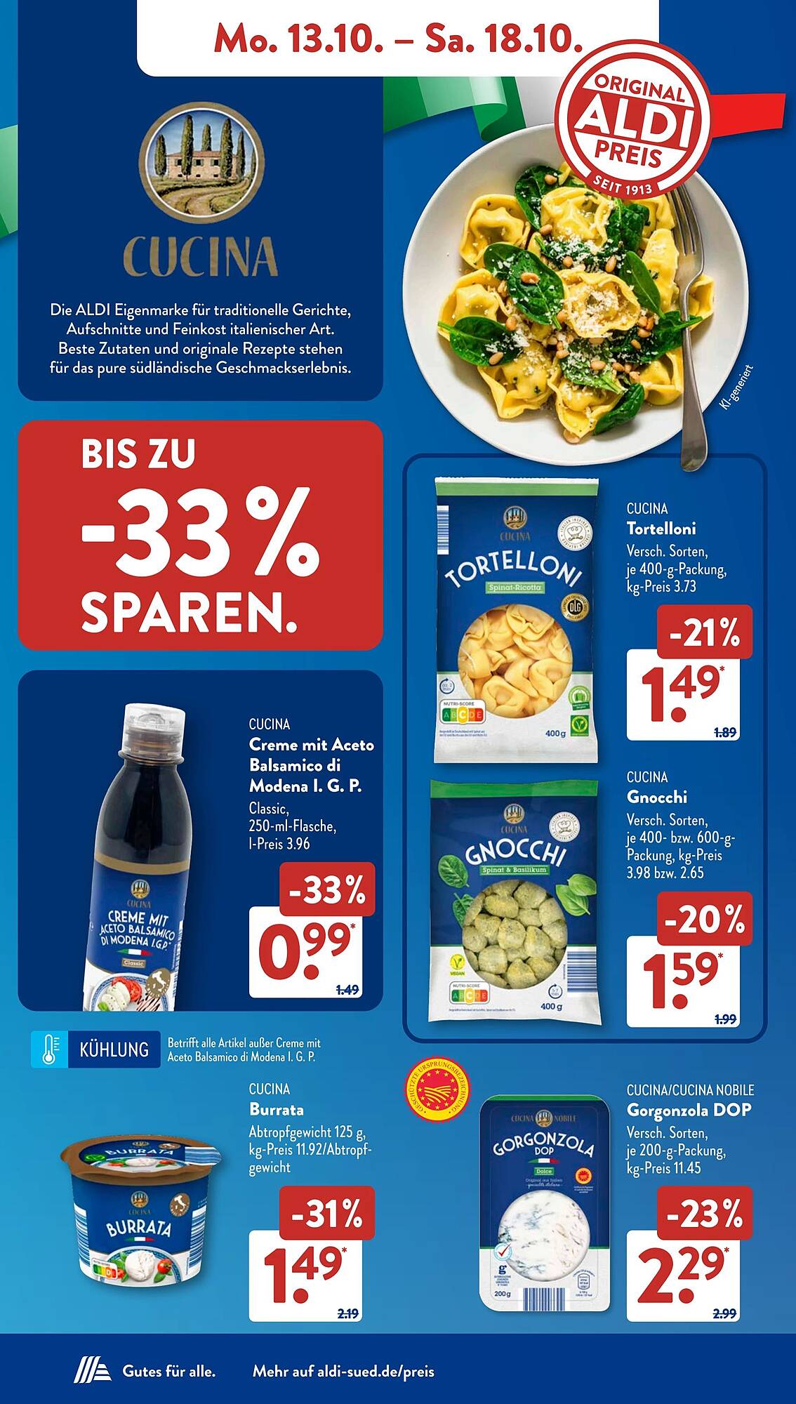 Aldi Süd Prospekt KW42 mit aktuellen Angeboten und attraktiven Rabatten – günstige Lebensmittel, Sparen Sie bei Aldi Süd Prospekt diese Woche!