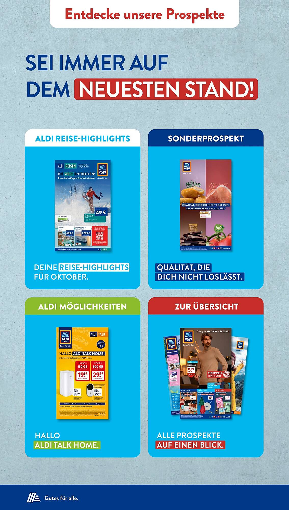 Aldi Süd Prospekt KW42 mit aktuellen Angeboten und attraktiven Rabatten – günstige Lebensmittel, Sparen Sie bei Aldi Süd Prospekt diese Woche!