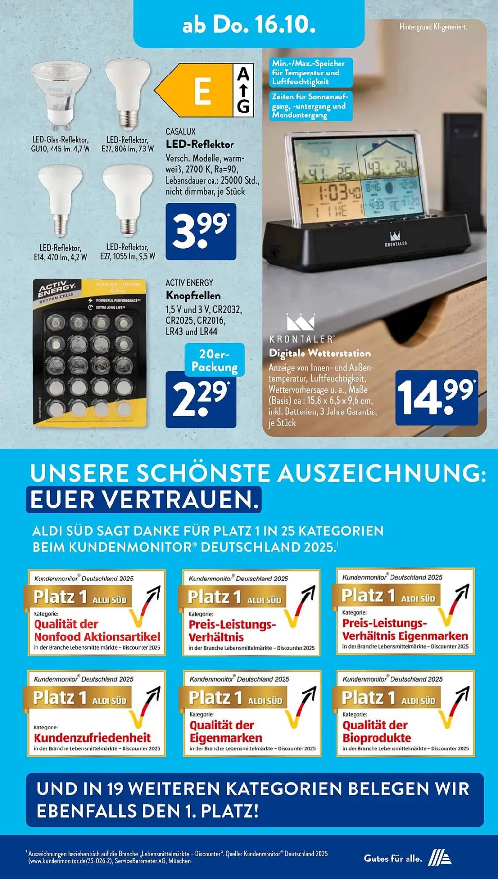 Aldi Süd Prospekt KW42 mit aktuellen Angeboten und attraktiven Rabatten – günstige Lebensmittel, Sparen Sie bei Aldi Süd Prospekt diese Woche!