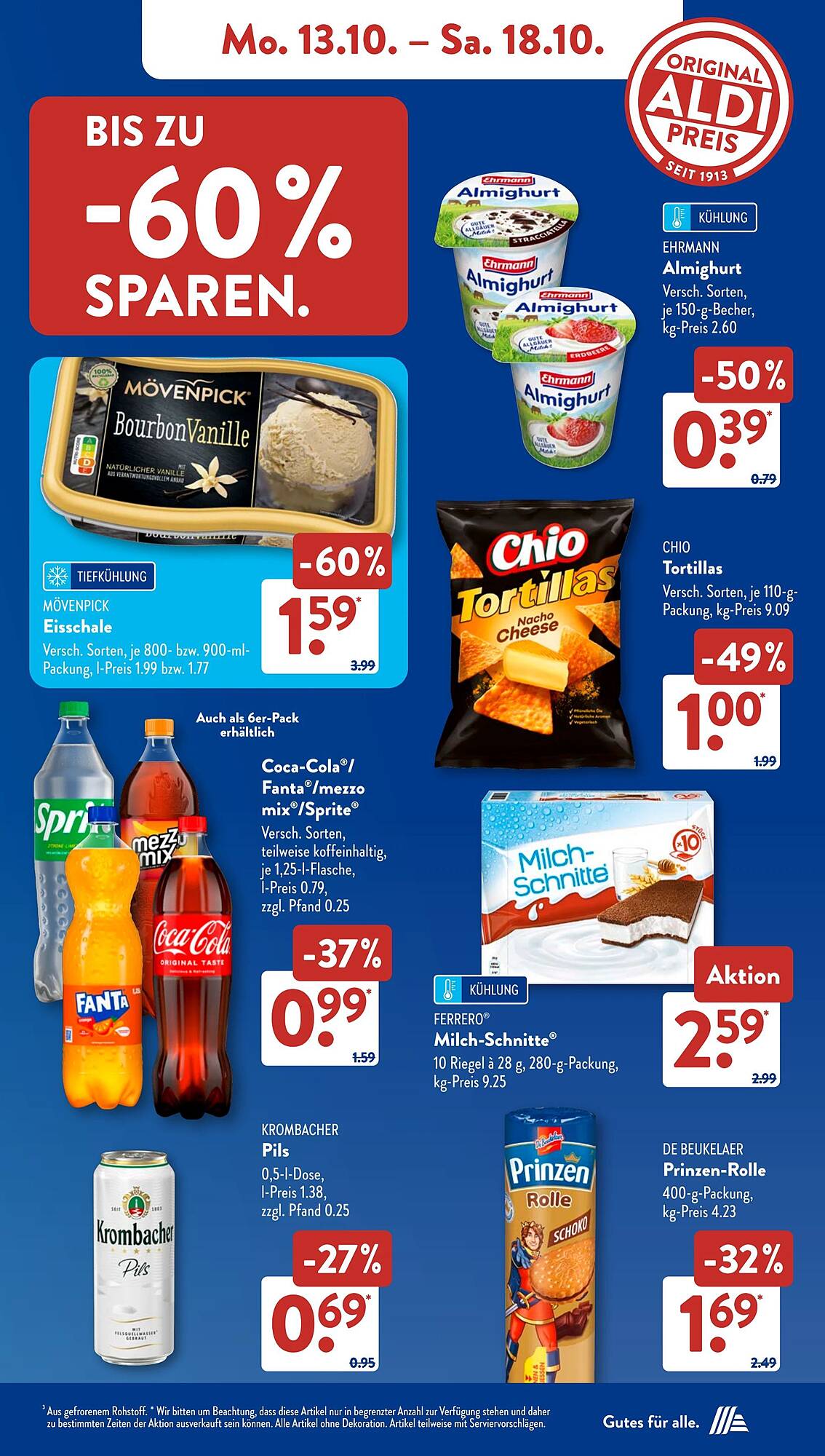 Aldi Süd Prospekt KW42 mit aktuellen Angeboten und attraktiven Rabatten – günstige Lebensmittel, Sparen Sie bei Aldi Süd Prospekt diese Woche!