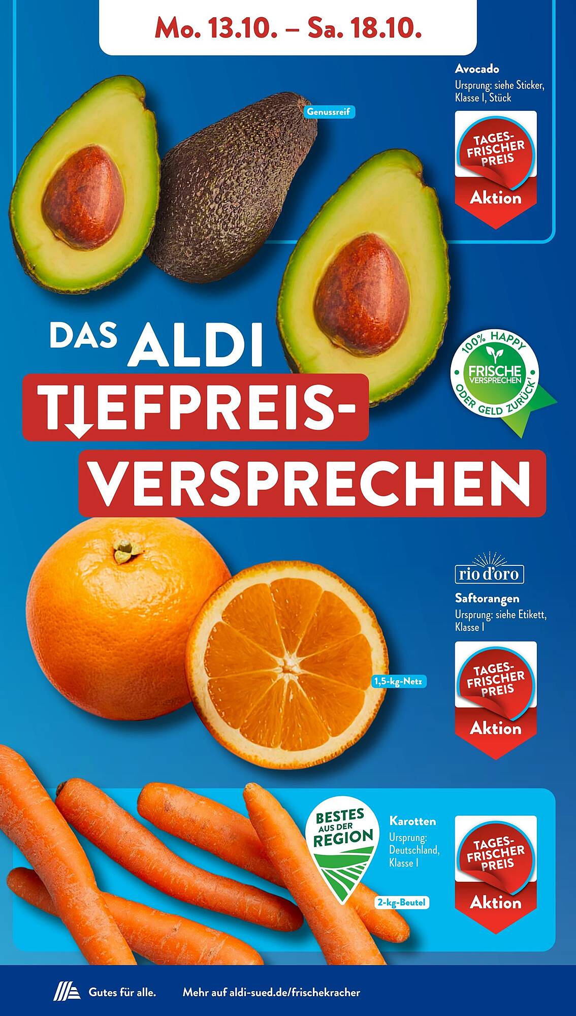 Aldi Süd Prospekt KW42 mit aktuellen Angeboten und attraktiven Rabatten – günstige Lebensmittel, Sparen Sie bei Aldi Süd Prospekt diese Woche!