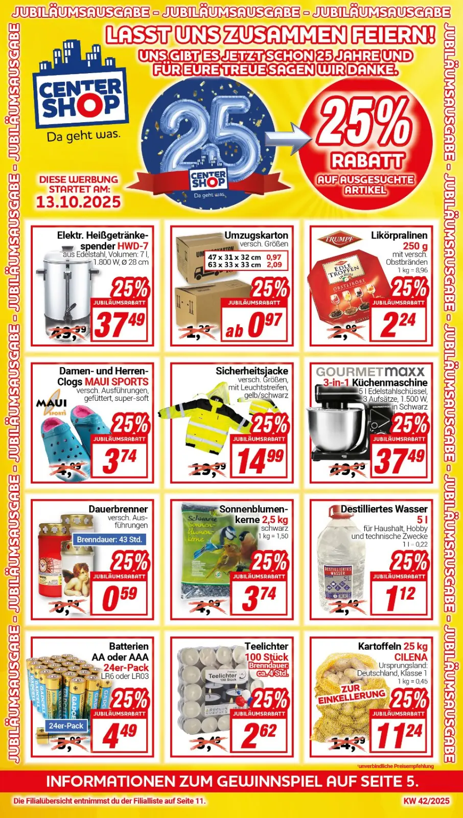 CENTERSHOP Prospekt KW42 mit aktuellen Angeboten und attraktiven Rabatten – günstige Lebensmittel, Sparen Sie bei CENTERSHOP Prospekt diese Woche!