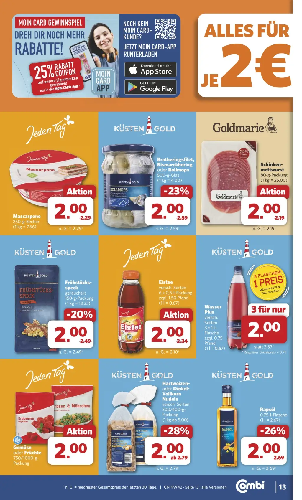 Combi Prospekt KW42 mit aktuellen Angeboten und attraktiven Rabatten – günstige Lebensmittel, Sparen Sie bei Combi Prospekt diese Woche!