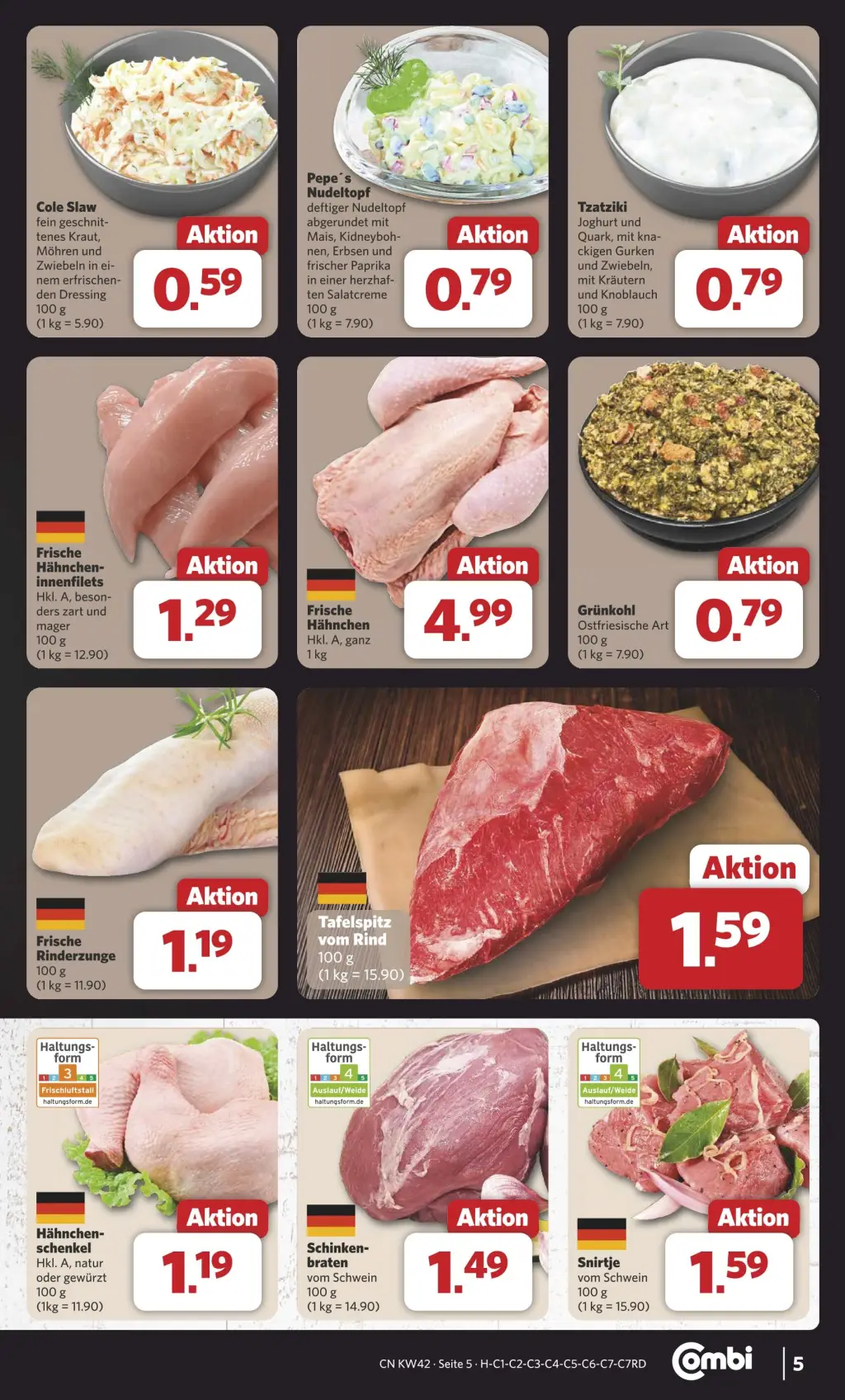 Combi Prospekt KW42 mit aktuellen Angeboten und attraktiven Rabatten – günstige Lebensmittel, Sparen Sie bei Combi Prospekt diese Woche!