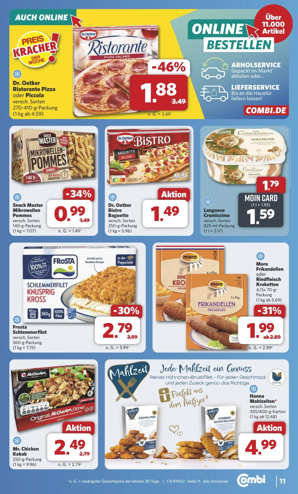 Combi Prospekt KW42 mit aktuellen Angeboten und attraktiven Rabatten – günstige Lebensmittel, Sparen Sie bei Combi Prospekt diese Woche!