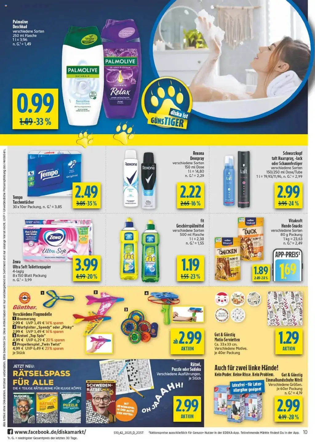 diska Prospekt KW42 mit aktuellen Angeboten und attraktiven Rabatten – günstige Lebensmittel, Sparen Sie bei diska Prospekt diese Woche!