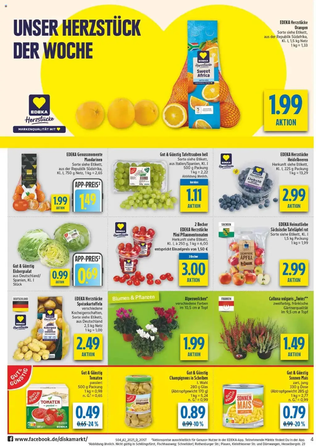 diska Prospekt KW42 mit aktuellen Angeboten und attraktiven Rabatten – günstige Lebensmittel, Sparen Sie bei diska Prospekt diese Woche!