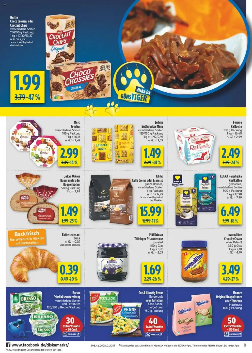 diska Prospekt KW42 mit aktuellen Angeboten und attraktiven Rabatten – günstige Lebensmittel, Sparen Sie bei diska Prospekt diese Woche!